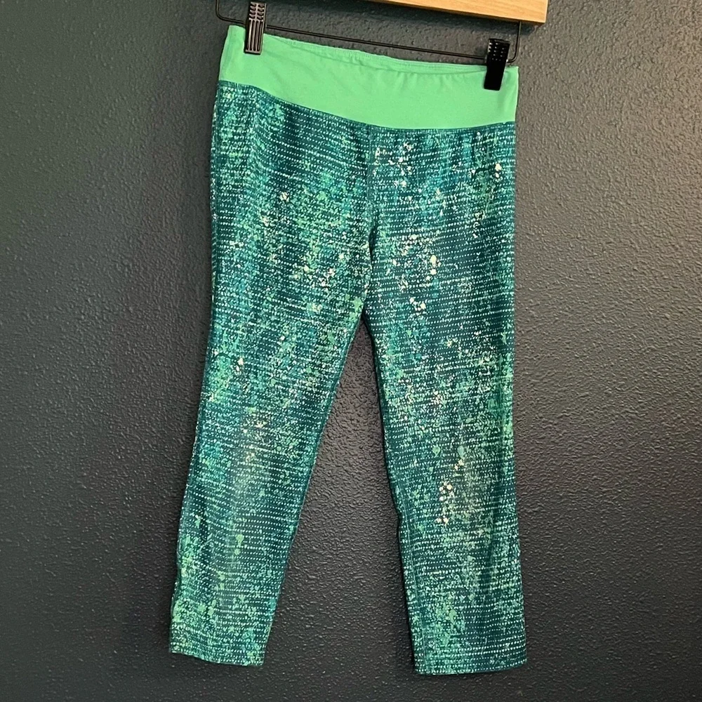 4 Pair Girls’ Athletic Leggings Bundle – Size (10/12)